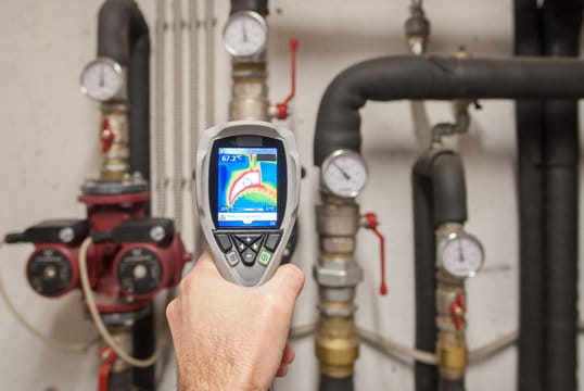 Leak detection service using thermal camera by Athens Plumbing Pros in Athens, Georgia